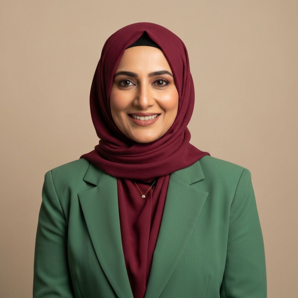Portrait of Fatima Malik, Operations Director